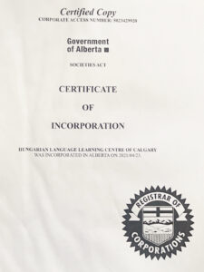 Certificate of Incorporation
